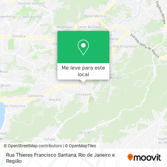 Rua Thieres Francisco Santana mapa