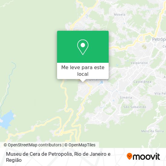 Museu de Cera de Petropolis mapa