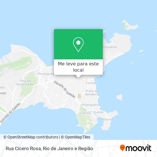 Rua Cícero Rosa mapa