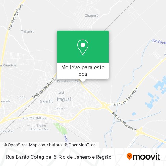 Rua Barão Cotegipe, 6 mapa