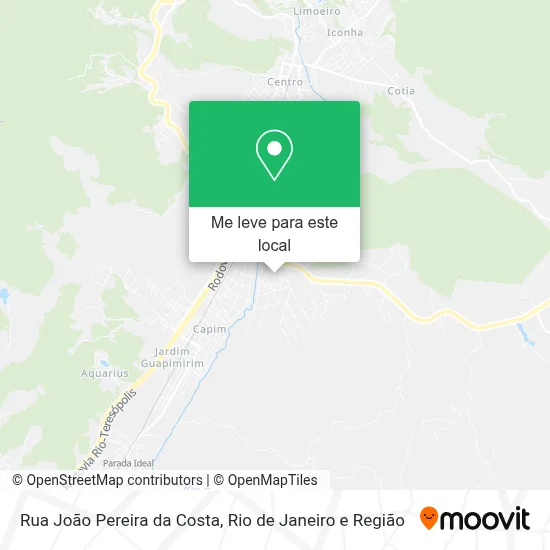Rua João Pereira da Costa mapa