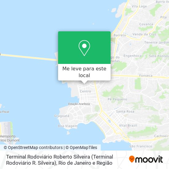 Terminal Rodoviário Roberto Silveira mapa