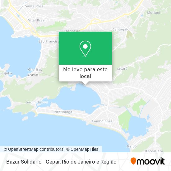 Bazar Solidário - Gepar mapa