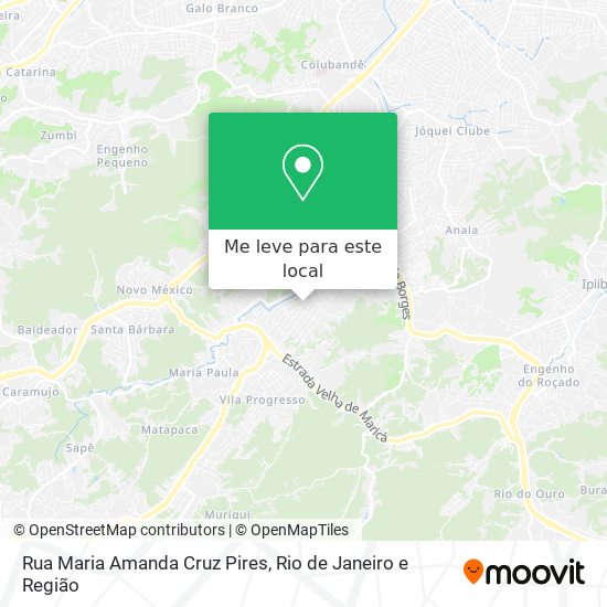Rua Maria Amanda Cruz Pires mapa