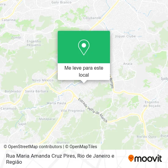 Rua Maria Amanda Cruz Pires mapa
