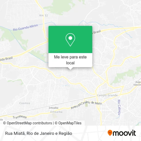 Rua Miatã mapa