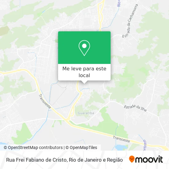 Rua Frei Fabiano de Cristo mapa