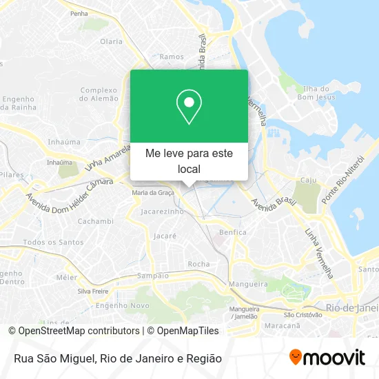 Rua São Miguel mapa