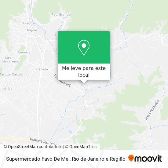 Supermercado Favo De Mel mapa