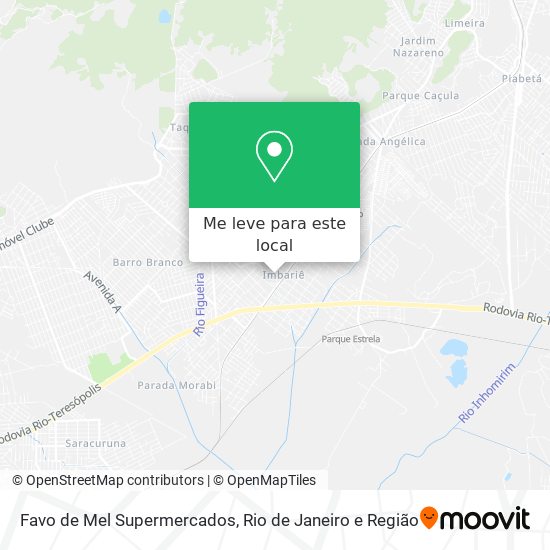 Favo de Mel Supermercados mapa