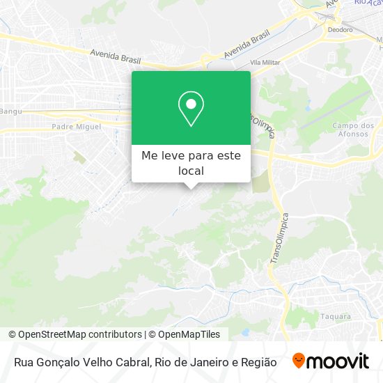 Rua Gonçalo Velho Cabral mapa