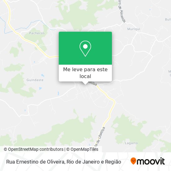 Rua Ernestino de Oliveira mapa