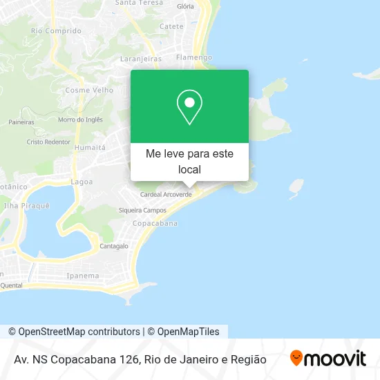 Av. NS Copacabana 126 mapa