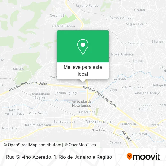 Rua Silvino Azeredo, 1 mapa
