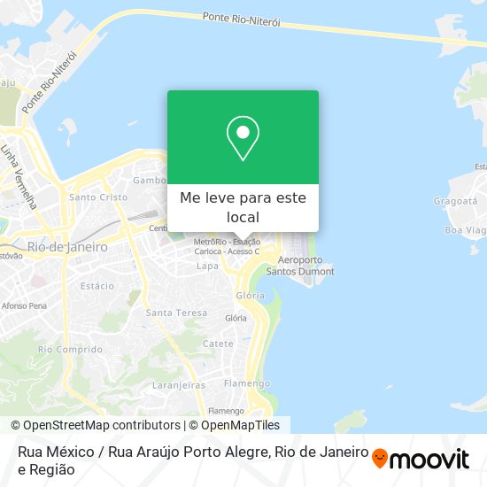 Rua México / Rua Araújo Porto Alegre mapa