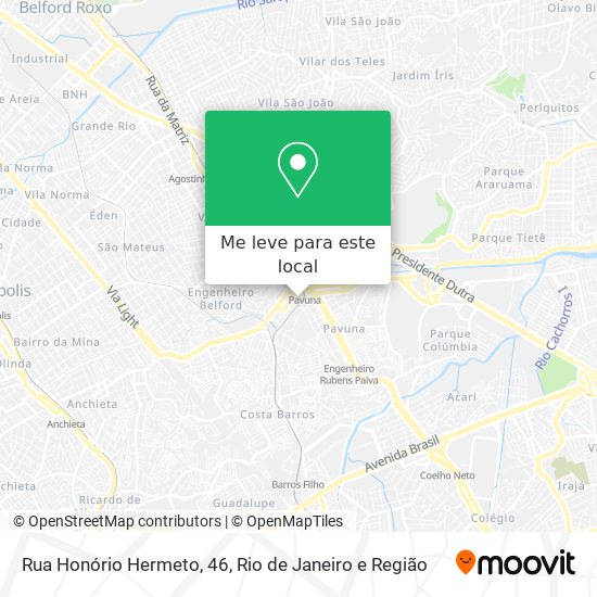 Rua Honório Hermeto, 46 mapa