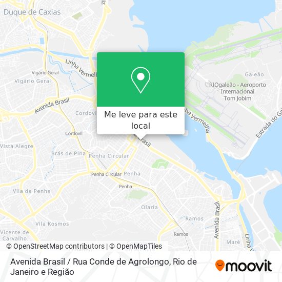 Avenida Brasil / Rua Conde de Agrolongo mapa