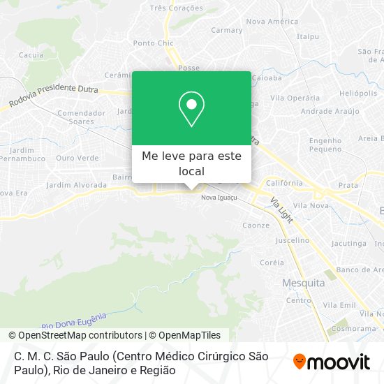 C. M. C. São Paulo (Centro Médico Cirúrgico São Paulo) mapa