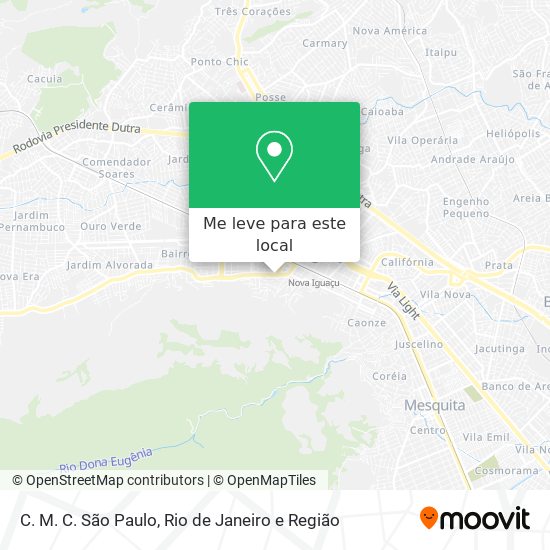 C. M. C. São Paulo mapa