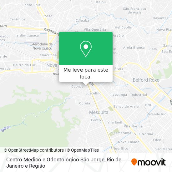 Centro Médico e Odontológico São Jorge mapa
