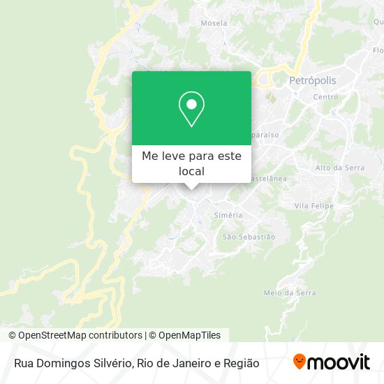 Rua Domingos Silvério mapa