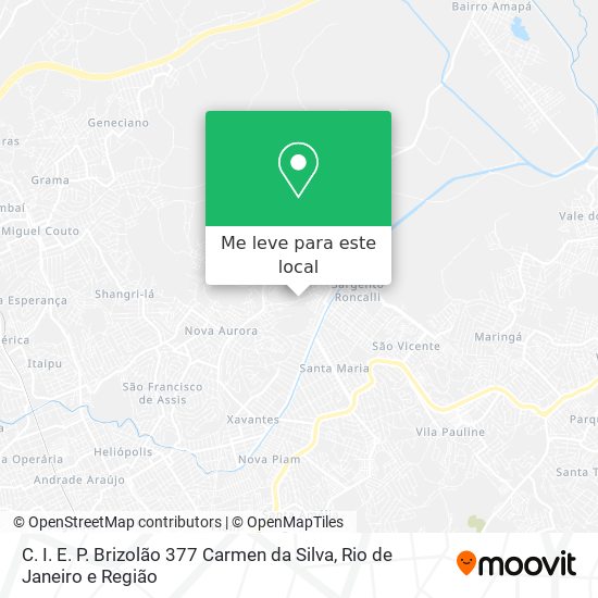 C. I. E. P. Brizolão 377 Carmen da Silva mapa
