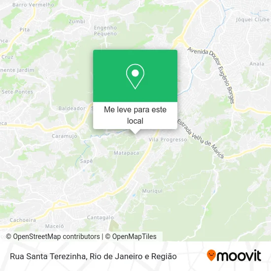 Rua Santa Terezinha mapa