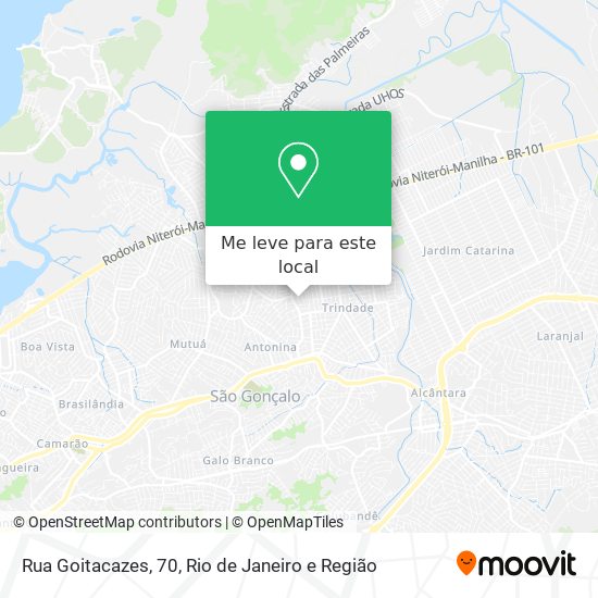 Rua Goitacazes, 70 mapa