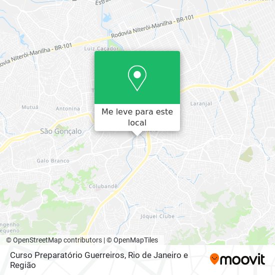 Curso Preparatório Guerreiros mapa