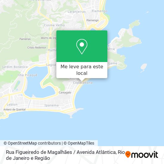 Rua Figueiredo de Magalhães / Avenida Atlântica mapa