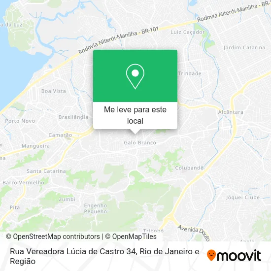 Rua Vereadora Lúcia de Castro 34 mapa