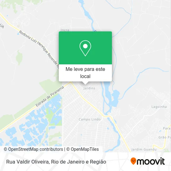 Rua Valdir Oliveira mapa