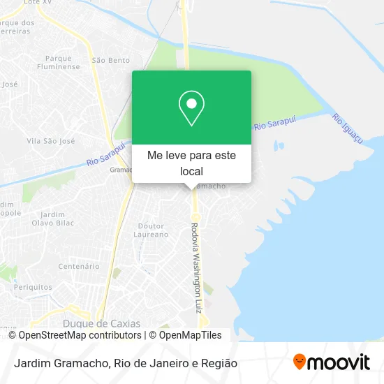 Jardim Gramacho mapa
