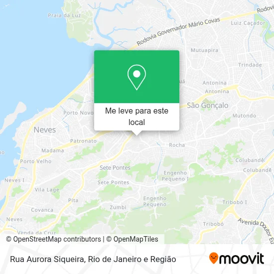 Rua Aurora Siqueira mapa