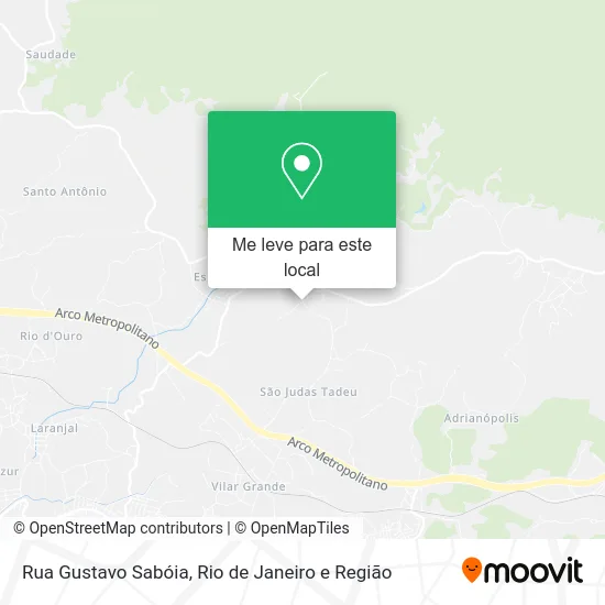 Rua Gustavo Sabóia mapa