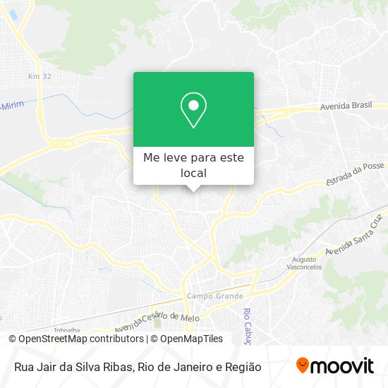 Rua Jair da Silva Ribas mapa
