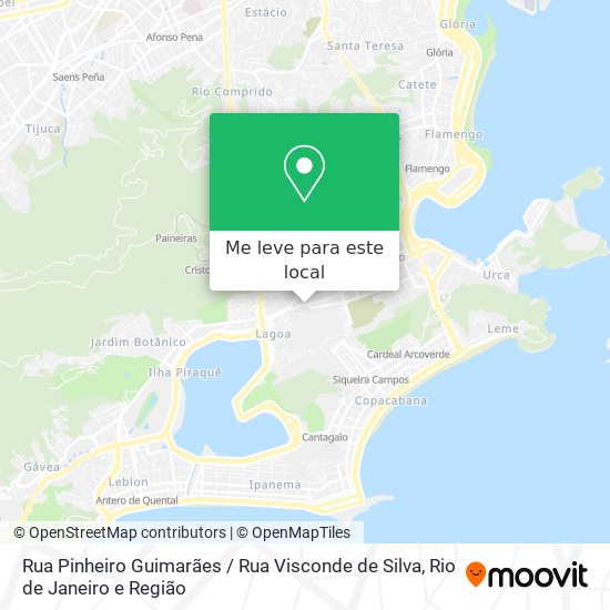 Rua Pinheiro Guimarães / Rua Visconde de Silva mapa
