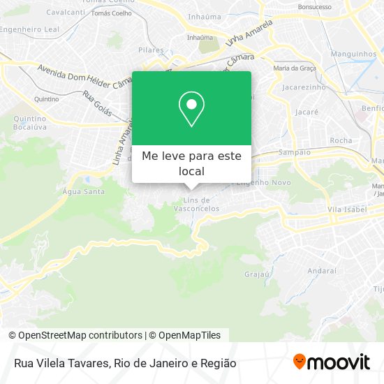 Rua Vilela Tavares mapa