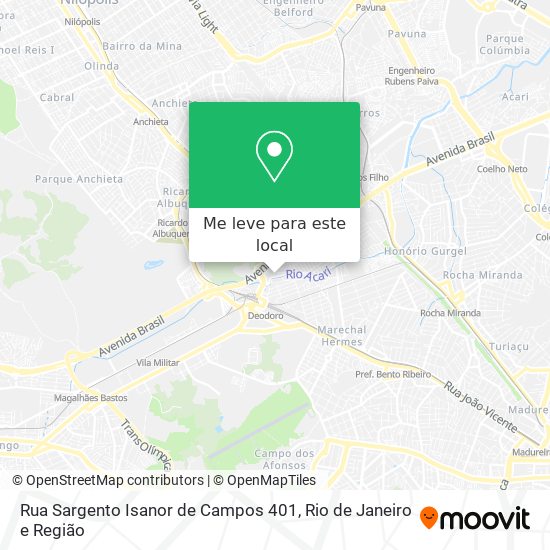 Rua Sargento Isanor de Campos 401 mapa