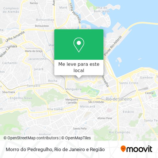 Morro do Pedregulho mapa