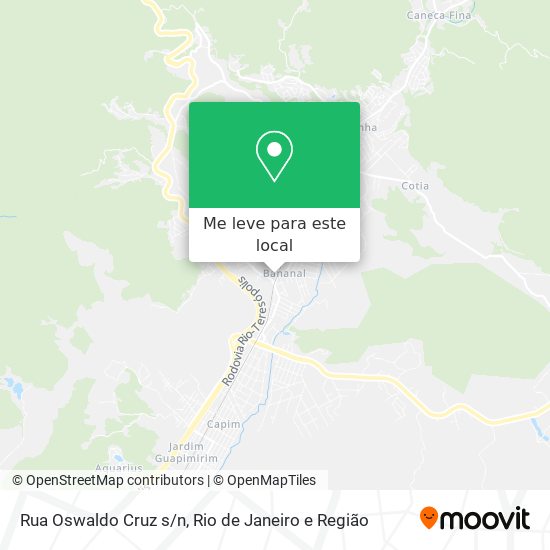 Rua Oswaldo Cruz s/n mapa