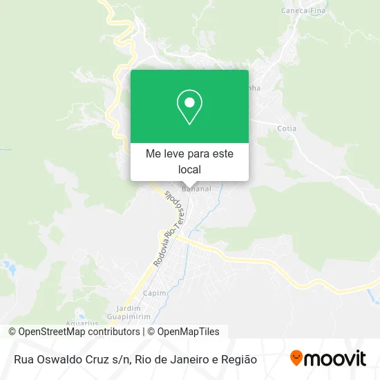 Rua Oswaldo Cruz s/n mapa