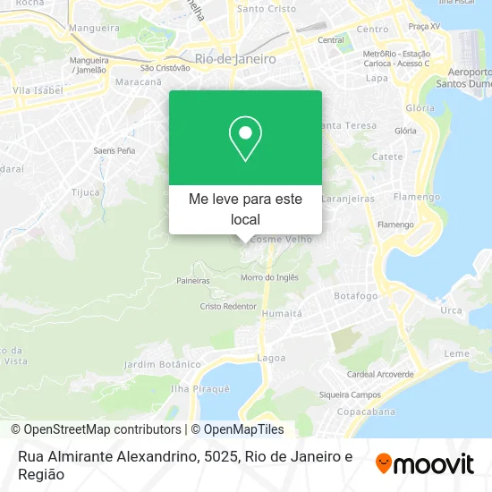 Rua Almirante Alexandrino, 5025 mapa