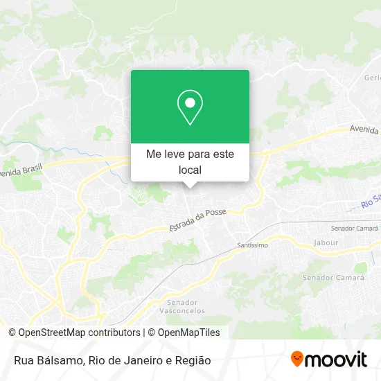 Rua Bálsamo mapa