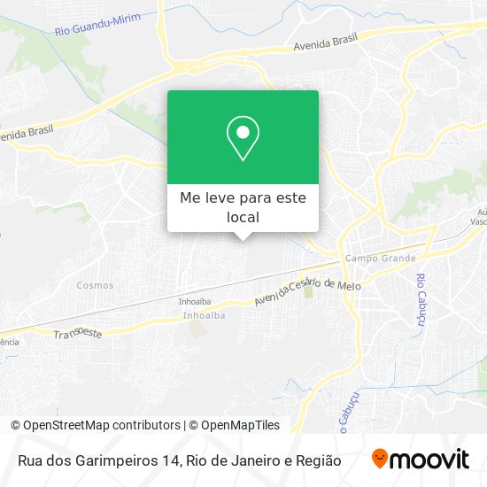 Rua dos Garimpeiros 14 mapa