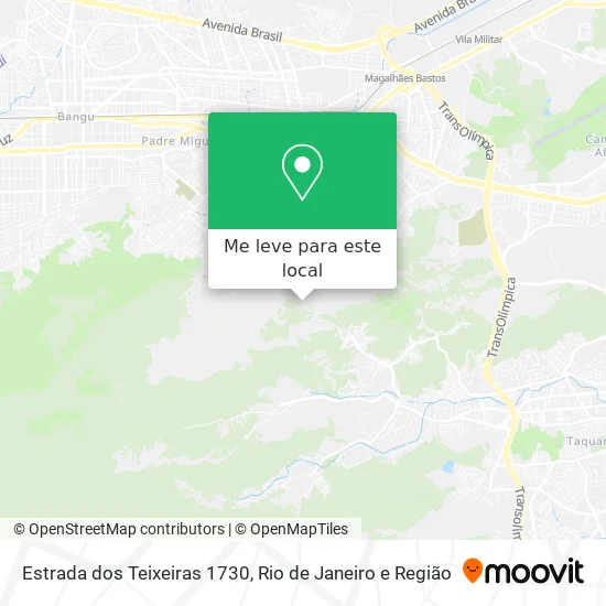 Estrada dos Teixeiras 1730 mapa