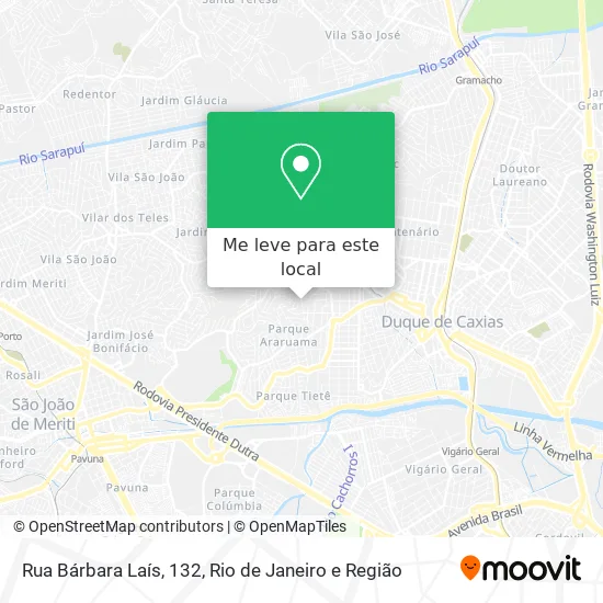 Rua Bárbara Laís, 132 mapa