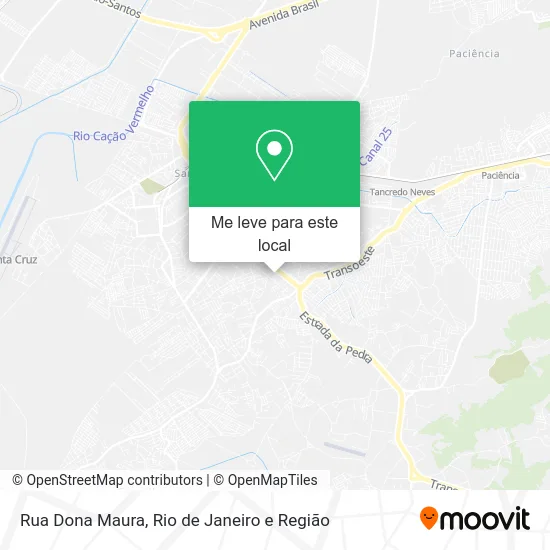 Rua Dona Maura mapa