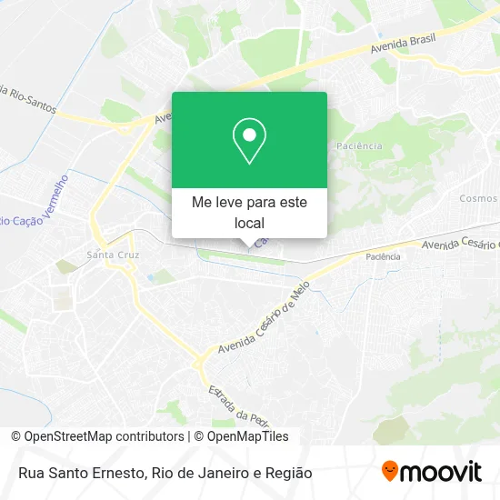 Rua Santo Ernesto mapa
