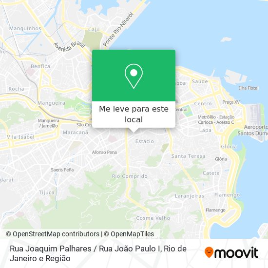 Rua Joaquim Palhares / Rua João Paulo I mapa